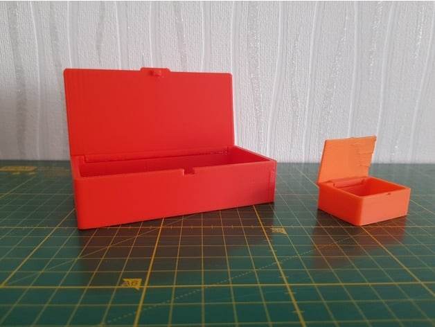 Hinge box with a premounted lid (Print at once)
