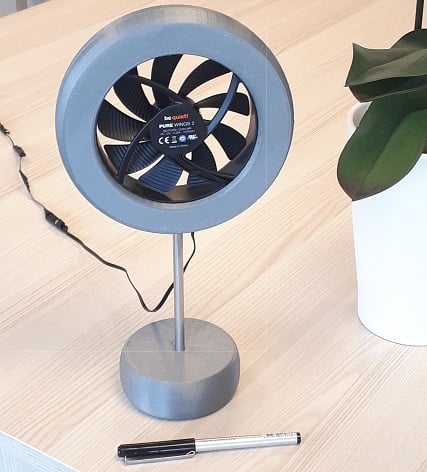 Round Desk Fan for 120mm PC fan