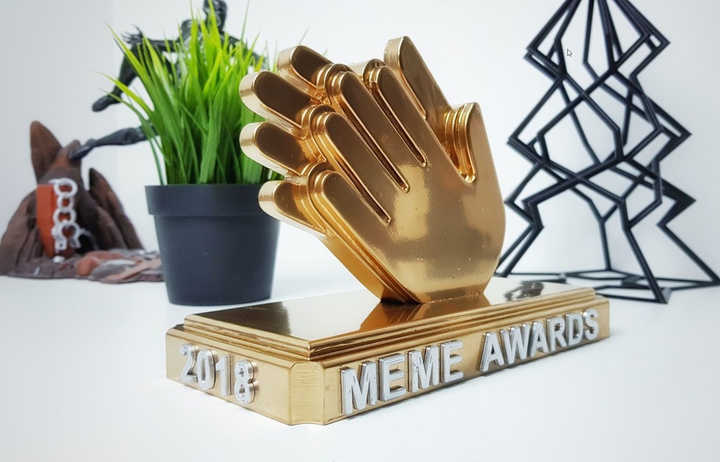 Meme awards trophy for pewdiepie video 