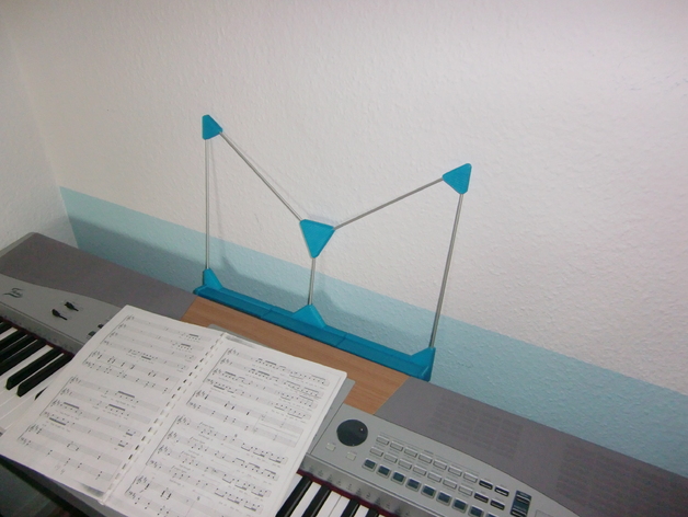 Customizable music stand for keyboard / stage piano