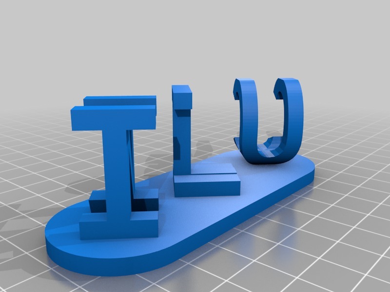My Customized Dual Letter Blocks Illusion