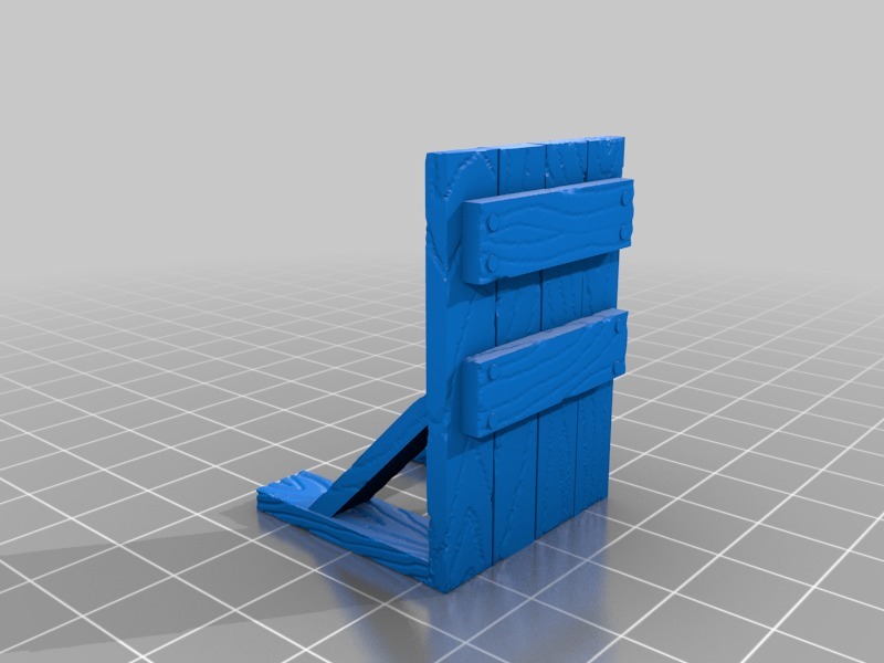 Wooden Barricade for 28mm tabletop