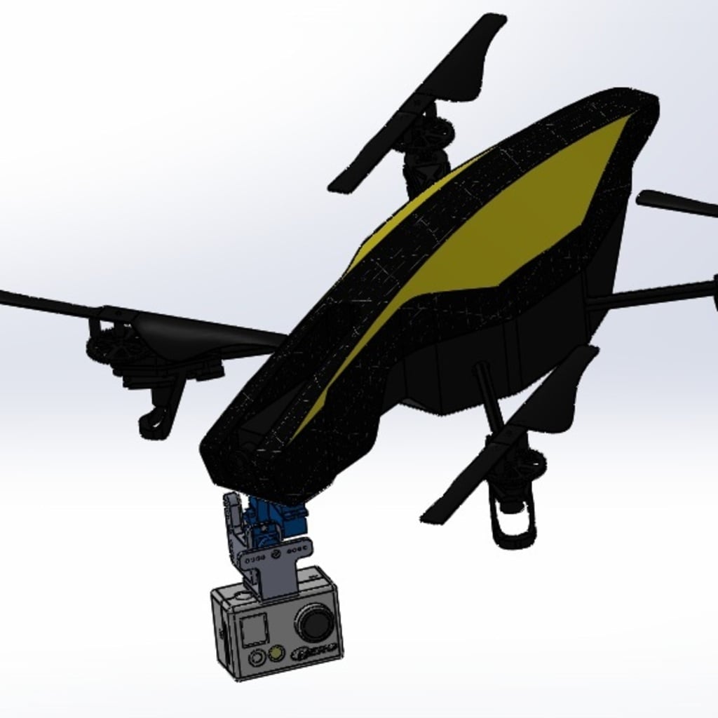 Parrot Ar drone 2.0 three axis camera gimbal