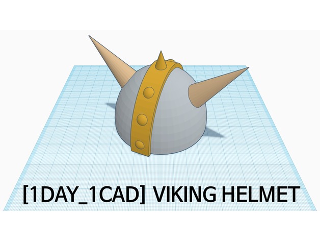 1Day1Cad Viking Helmet