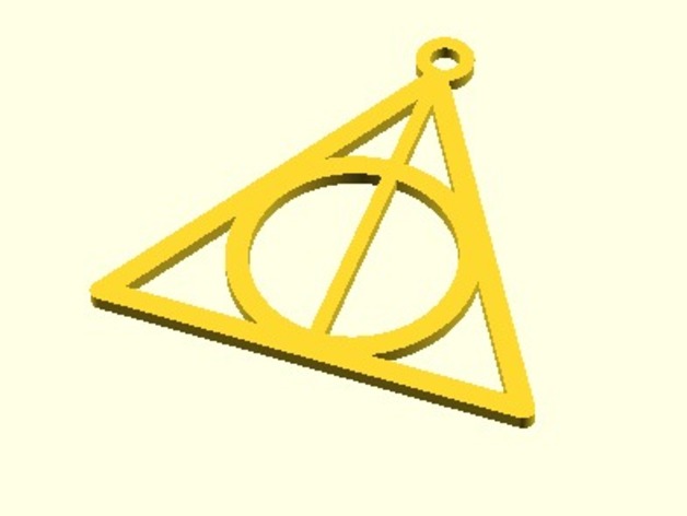 Parametric Harry Potter Deathly Hallows Sign
