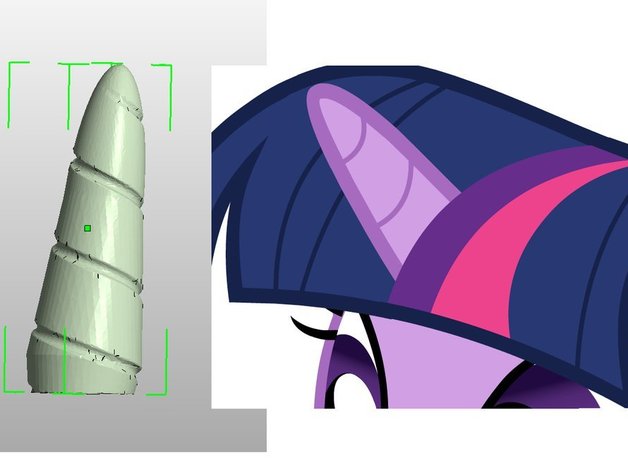 Cosplay Unicorn Horn (inspired by My Little Pony)