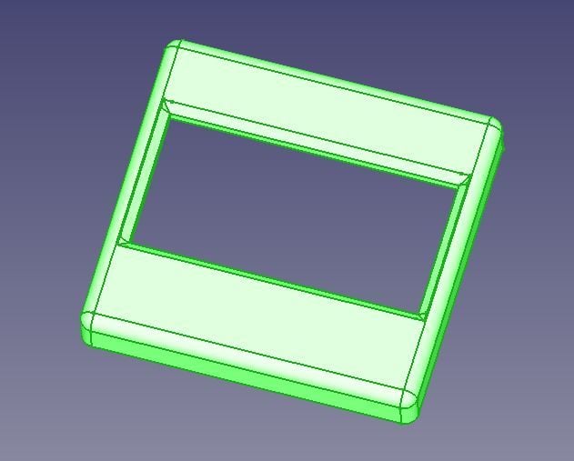 Displaytraeger und Rahmen für 1,3" OLED Module