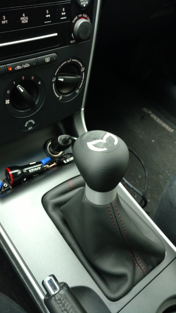 Shift Knob with Mazda Batman Logo M10x1.25