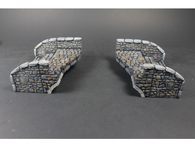 Image of OpenLOCK Stone Bridge (Set 3) Broken Bridge