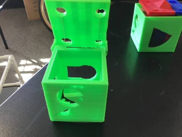 3 x 3 inch puzzle cube box