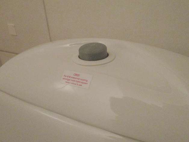 Toilet push button