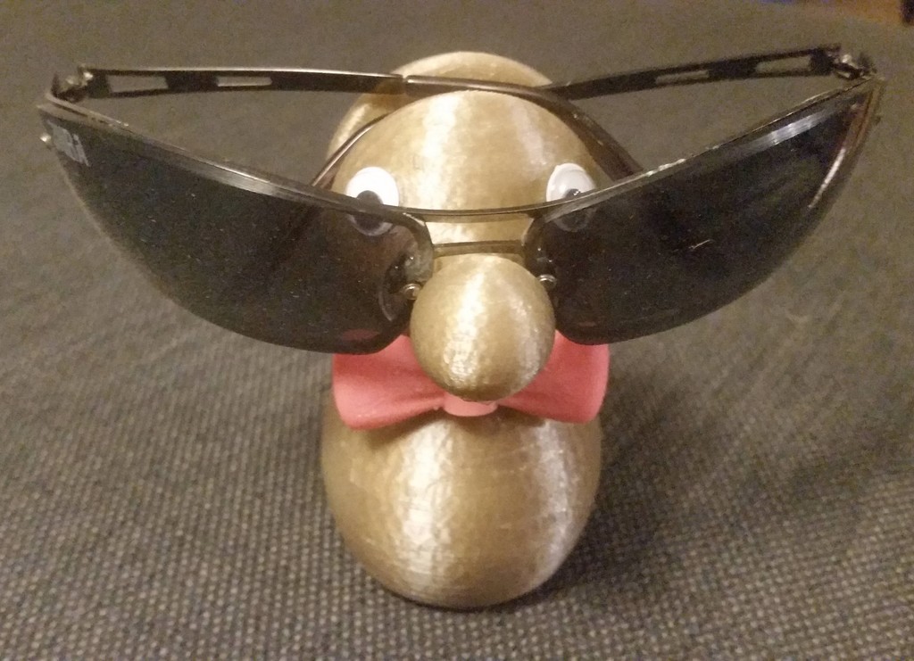 Funny Glasses Stand Holder + Bow Tie