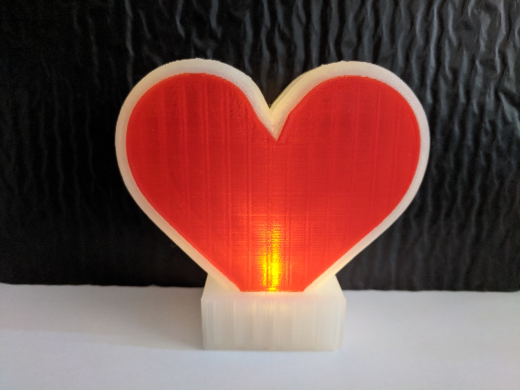 LED Heart Dual and Single Extruder