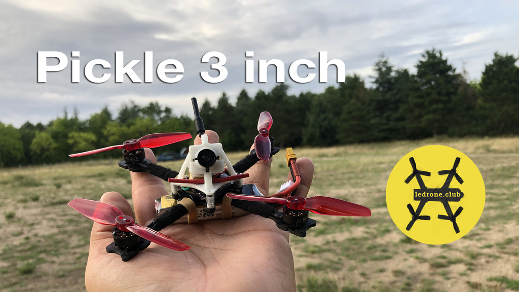 Pickle 3inch : micro fpv quadcopter frame and accessories
