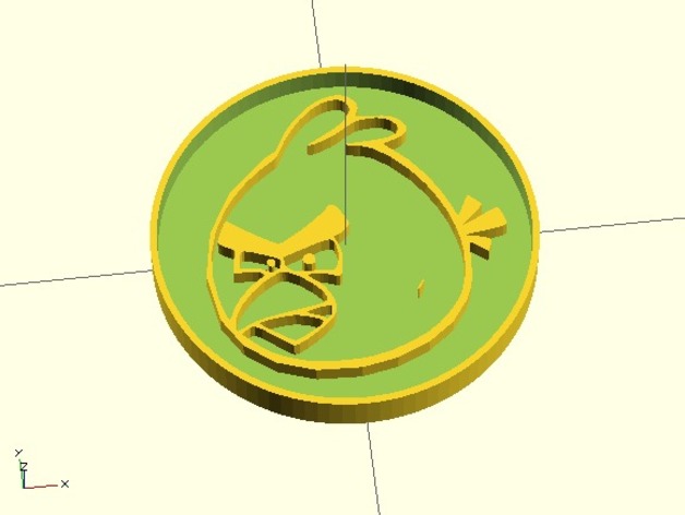 Angry birds cookie cutter