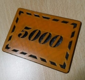 Poker Chips 5000-er Jetons Plaques token selfmade