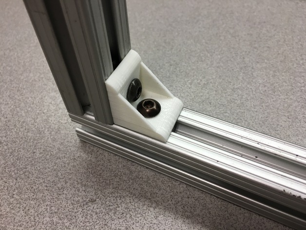 90 Degree Brackets for 1 x 1 inch T slotted Frame Extrusion with Half/Full Side Guard