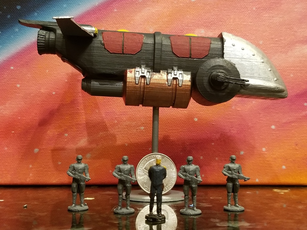 Tachyon Nine - Barricuda Frigate (Sci-Fi Miniature 25mm Scale)