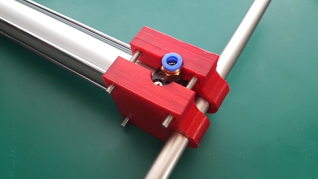 Tilt bracket for small pneumatic cylinder (32mm bore, 45x27.5mm end cap)