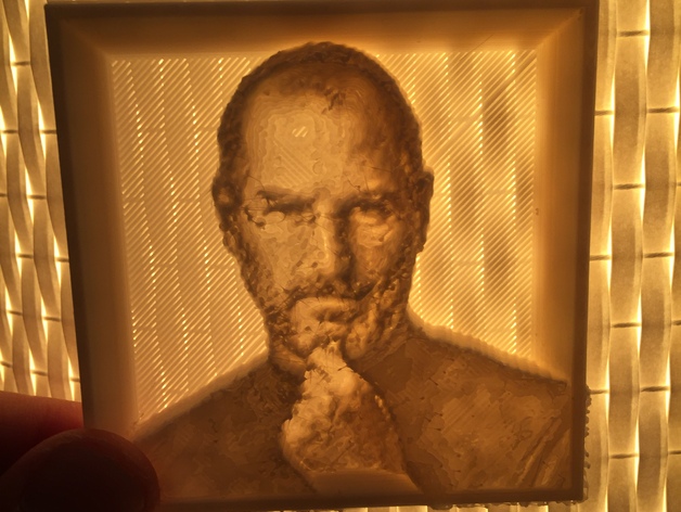 Steve Jobs Lithophane