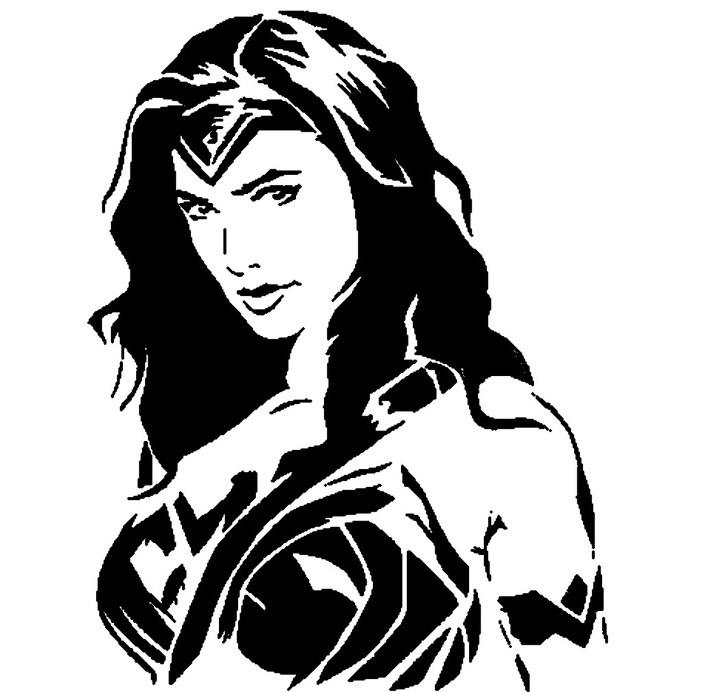 Wonder Woman stencil 2