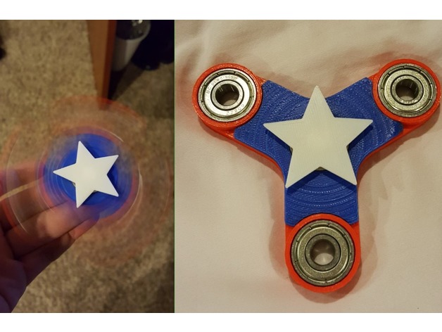 Captain America shield spinner