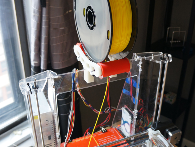 Filament Spoolmount Rollers For Folger Tech Prusa I3
