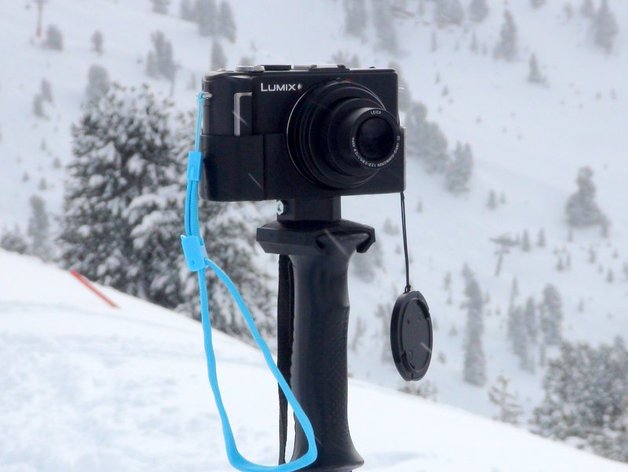 Ski pole camera tripod adapter