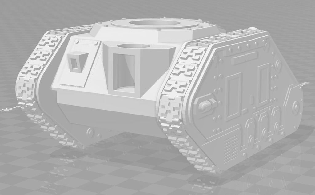 Battle Tank alternative for high and low rez printing - WH40k