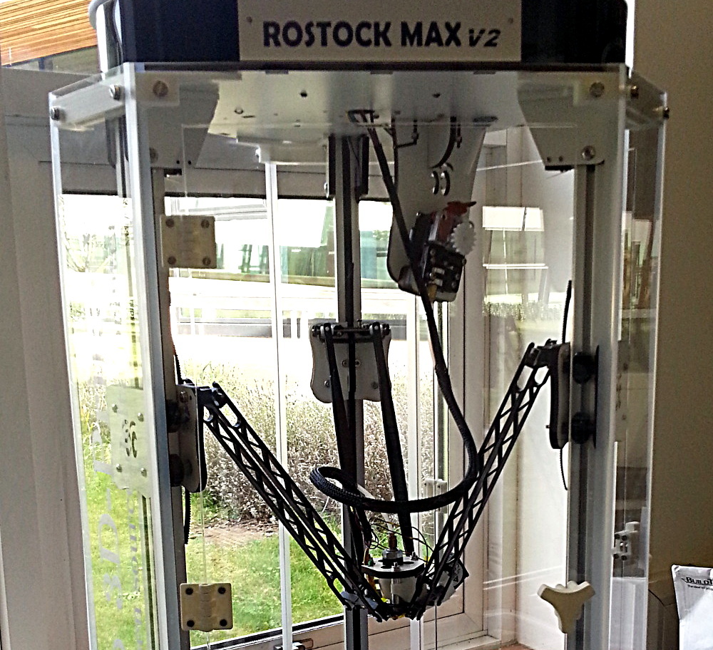 Enclosure for the Rostock Max V2 3D-Printer 