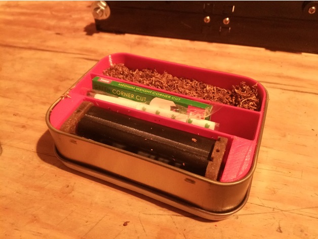 Tobacco Tin Insert (updated to v08 + OpenSCAD) by NiteLynr