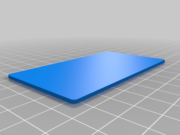 Customized Business Card - Dual Extrusion - One Sided - 1.5 thick