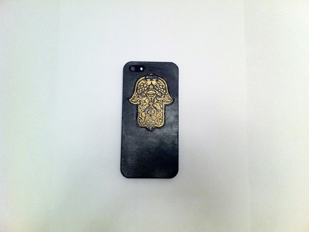 Iphone 5 case with Hamsa singe
