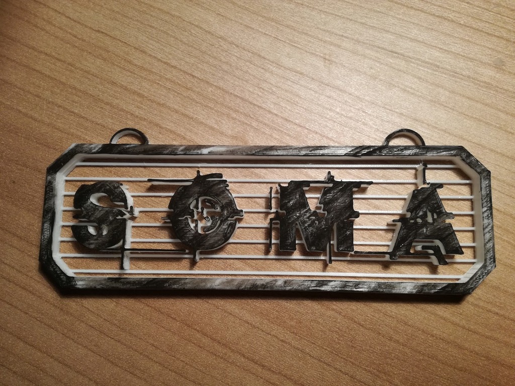 Soma game plate/sign