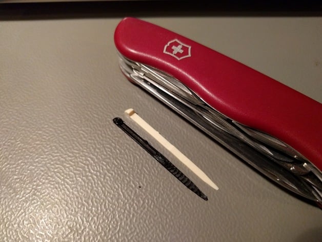 Toothpick for swiss army knife