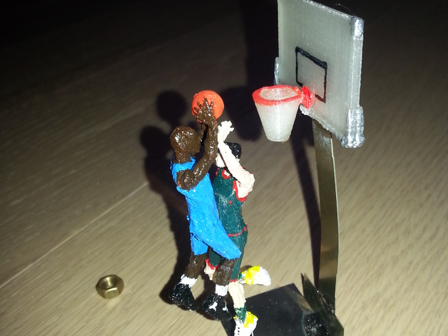 Two hands Jam IN YOUR FACE Basketball Player SLAM DUNK