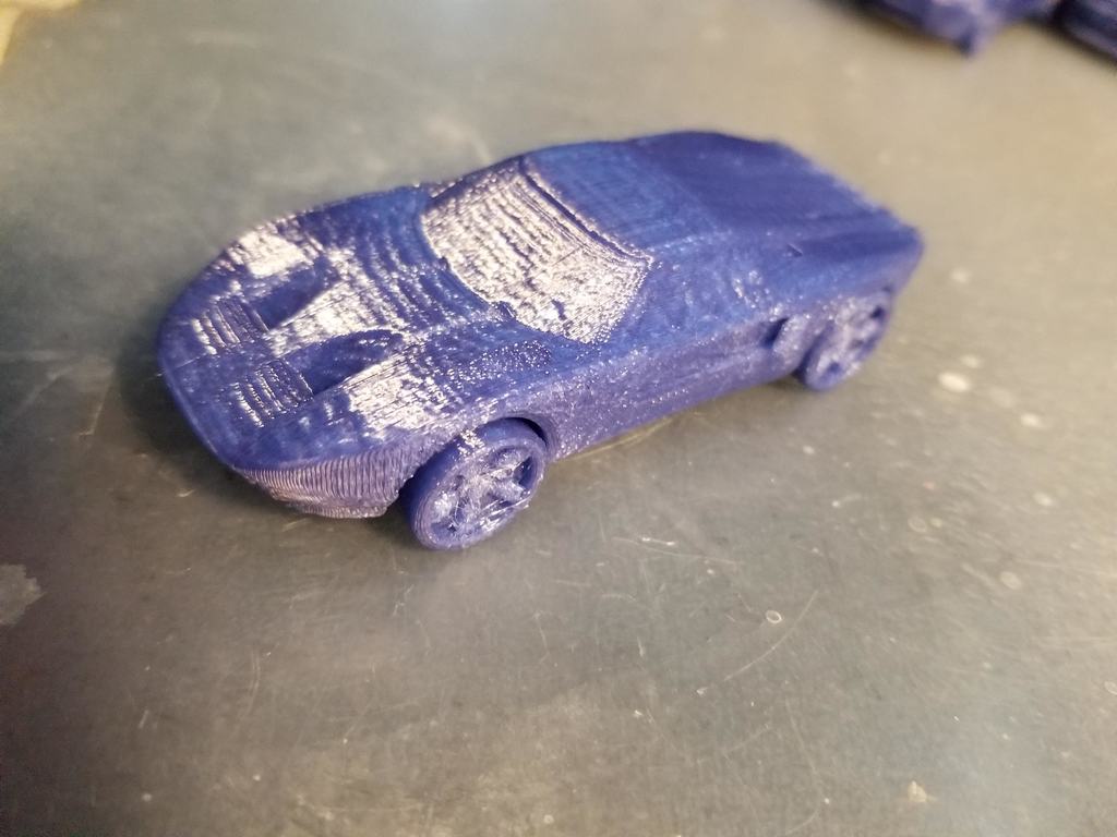 Ford GT with print in place moving wheels