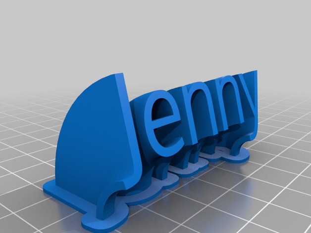 My Customized Sweeping name plate Jenny