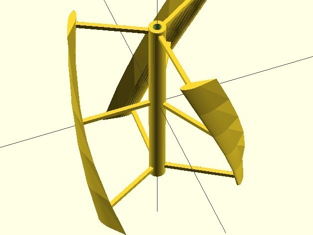 Vertical Axle Wind Turbine(VAWT) with noise decreasing upgrade