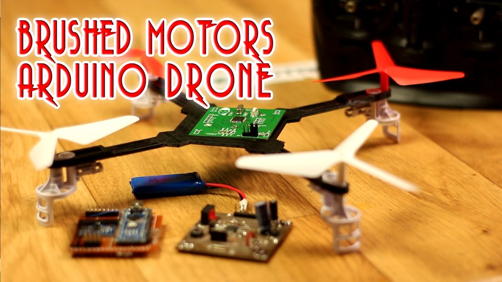 Brushed motors drone body
