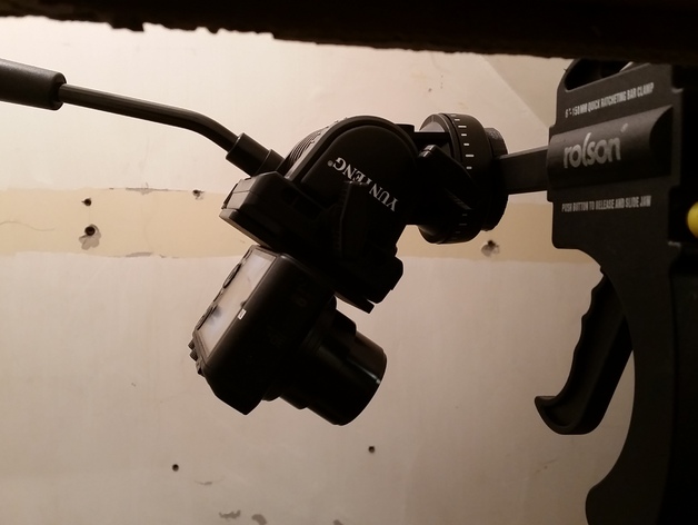 Camera G-clamp mount yunteng yt-950 float head adapter