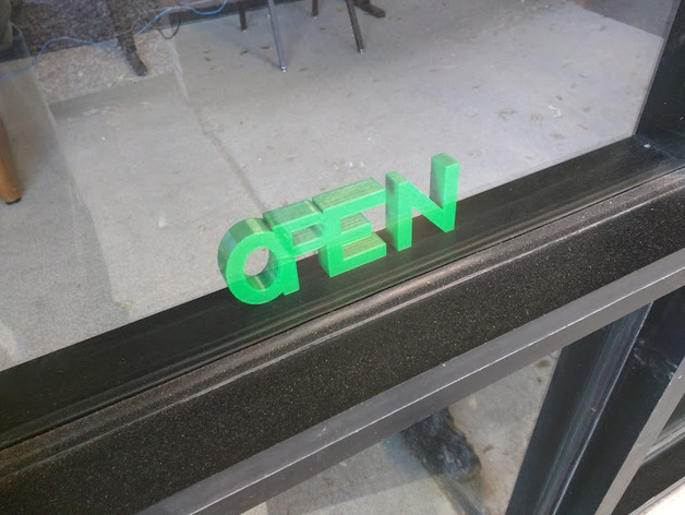 Open / Nope Sign (a.k.a The "nopen" Sign)