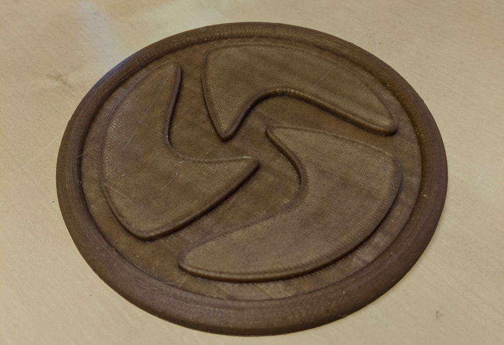 4" Coaster with 3D-Fuel Logo