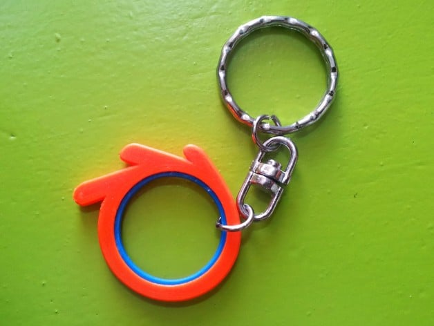Blender logo keychain