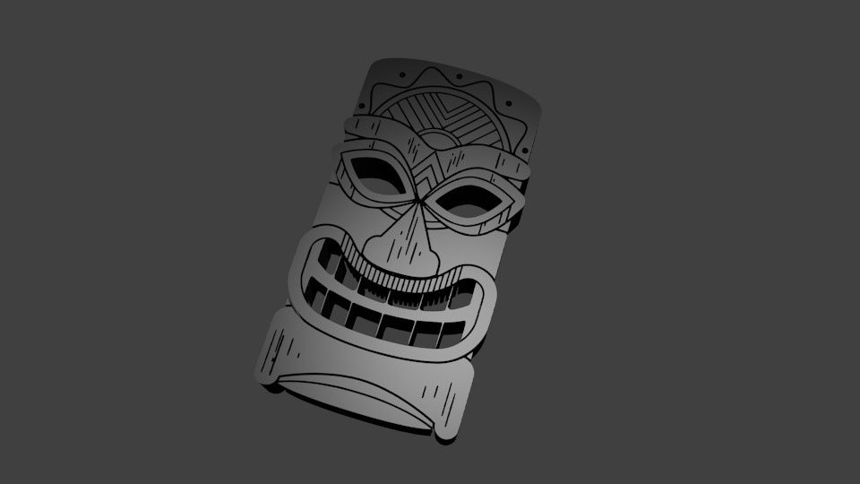 tribal Mask wall design