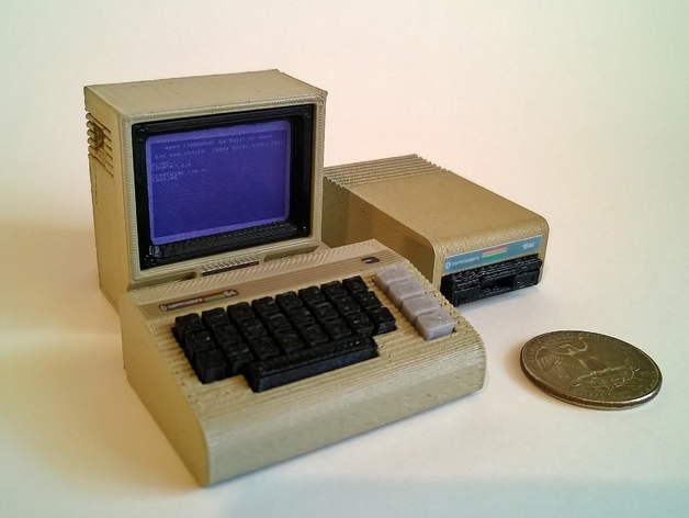 Mini Commodore C64 with 1541 disk drive (and now 1702 Monitor)