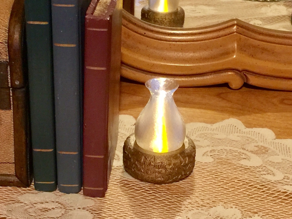 Tea Light Oil Lamp Remix for larger tealights