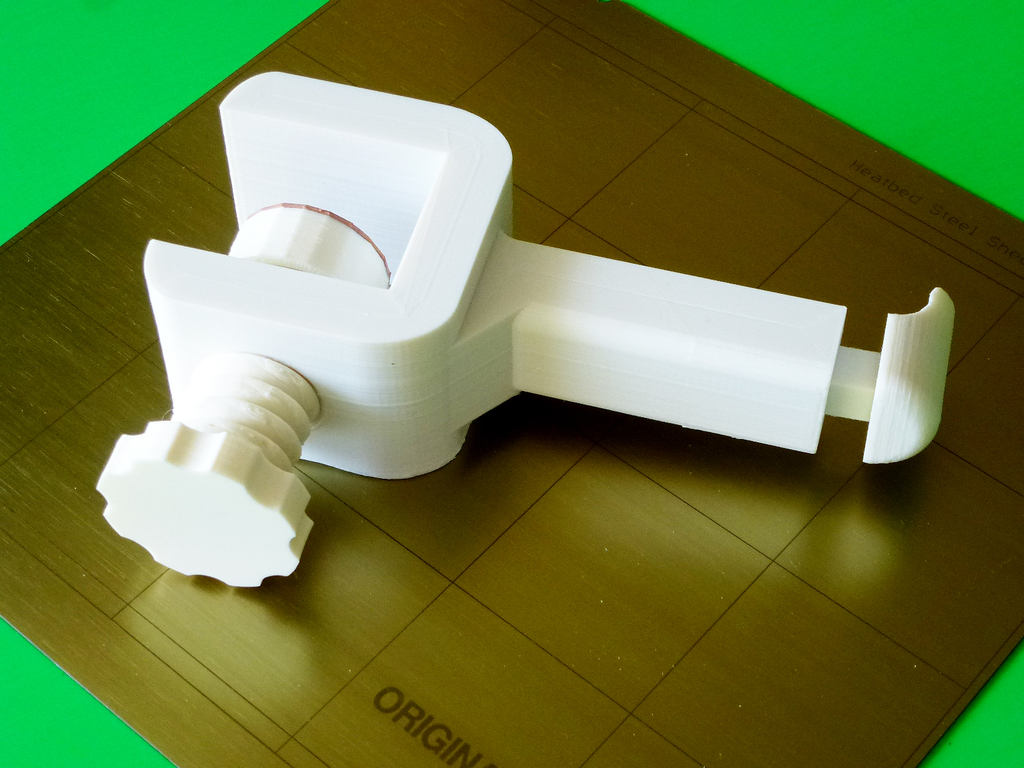 Spool Holder - clamp to shelf above 3D printer