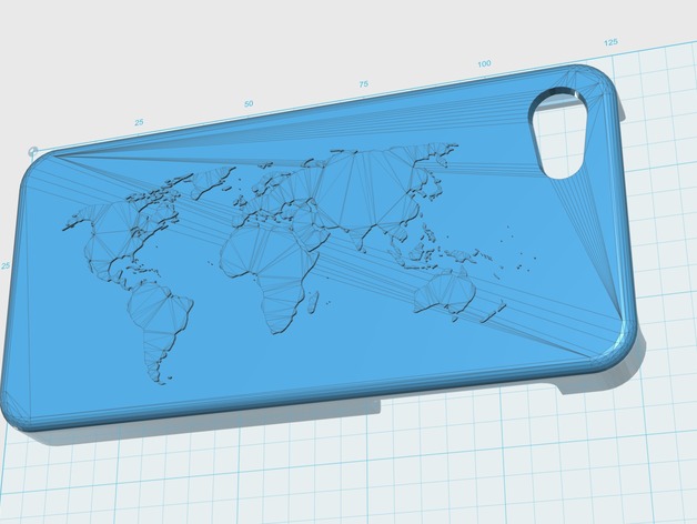 iPhone 5C World Map Case