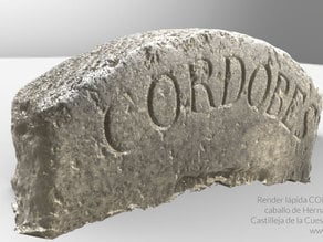 CORDOBES - Hernan Cortes' horse tomb stone